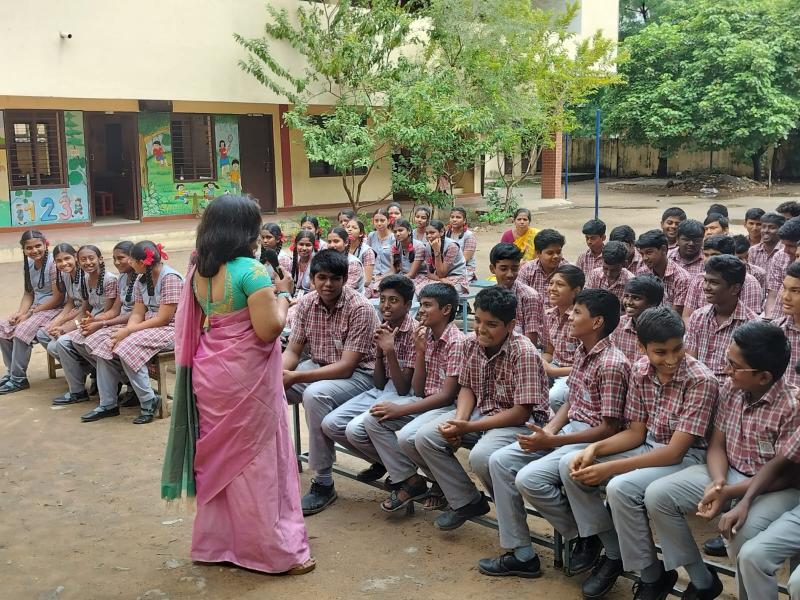 SOCIAL MEDIA AND SUBSTANCE ABUSE AWARENESS PROGRAM at CLARENCE METRIC HR.SEC SCHOOL, CHENNAI